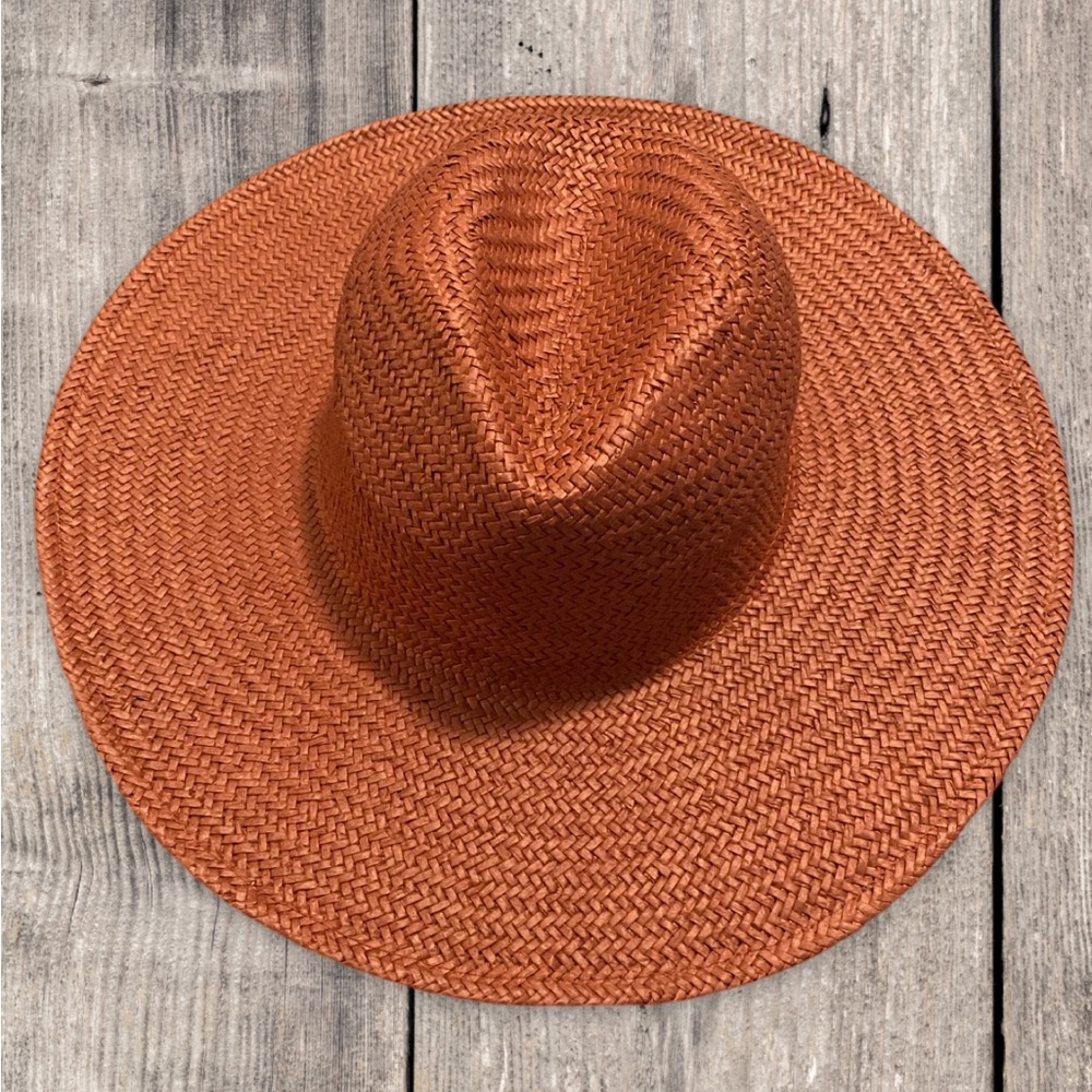 Universal Thread Rust Orange Wide Brimmed Summer … - image 1